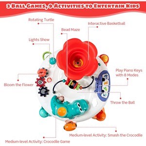 اسباب بازی نوزادی موزیکال میز چند کاره هولی تویز مدل 8999 Hola Toys Activity Play Table _اسباب بازی نوزادی