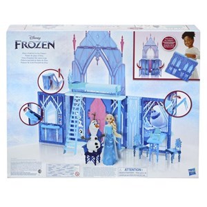 قصر یخی دیزنی تاشو فروزن 2 به همراه پرنسس السا مدل Hasbro - Disney Princess Frozen - Elsa's Fold and Go Ice Palace with Princess Elsa and Olaf_اسباب بازی عروسک دخترانه