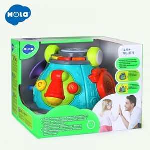 اسباب بازی کیف موزیکال هولی تویز 3119 Hola Toys Activity Music Cube _اسباب بازی نوزادی