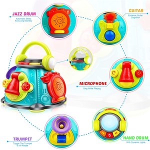 اسباب بازی کیف موزیکال هولی تویز 3119 Hola Toys Activity Music Cube _اسباب بازی نوزادی
