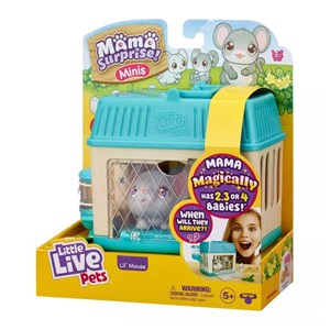 اسباب بازی عروسک رباتیک موش موشک ماما سورپرایز Little Live Pets سری Mini مدل Moose - Little Live Pets - Mama Surprise Minis - Lil Mouse _عروسک رباتیک