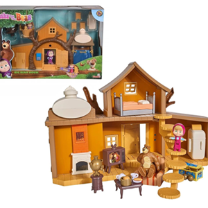 اسباب بازی ست خانه‌ی بزرگ میشا به همراه فیگور ماشا و میشا مدل Masha And The Bear - Big Bear House_اسباب بازی لوازم خانگی