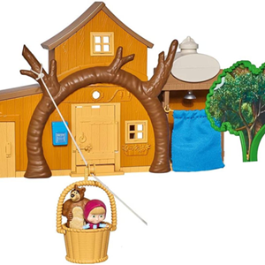اسباب بازی ست خانه‌ی بزرگ میشا به همراه فیگور ماشا و میشا مدل Masha And The Bear - Big Bear House_اسباب بازی لوازم خانگی