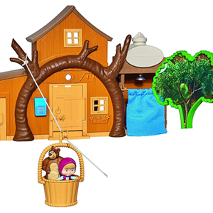 اسباب بازی ست خانه‌ی بزرگ میشا به همراه فیگور ماشا و میشا مدل Masha And The Bear - Big Bear House_اسباب بازی لوازم خانگی