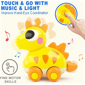 دایناسور موزیکال هولی تویز نارنجی مدل Hola Toys 6110_اسباب بازی نوزادی