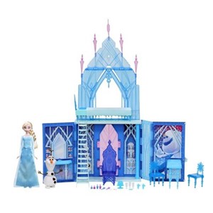 اسباب بازی قصر یخی دیزنی تاشو فروزن 2 به همراه پرنسس السا مدل Disney Princess Frozen - Elsa's Fold and Go Ice Palace with Princess Elsa and Olaf_اسباب بازی لوازم خانگی