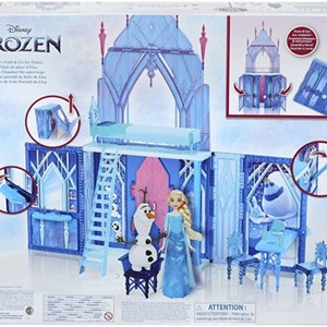 اسباب بازی قصر یخی دیزنی تاشو فروزن 2 به همراه پرنسس السا مدل Disney Princess Frozen - Elsa's Fold and Go Ice Palace with Princess Elsa and Olaf_اسباب بازی لوازم خانگی