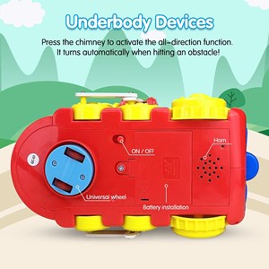 اسباب بازی نوزادی موزیکال قطار میوه ای هولی تویز مدل 556 Hola Smart Q&A Musical Cartoon Train _اسباب بازی نوزادی