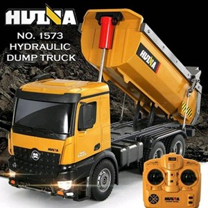اسباب بازی ماشین کنترلی شارژی کامیون راه سازی حرفه ای هوینا مدل Huina Dump Truck 1573 مقیاس 1:14_اسباب بازی ماشین کنترلی
