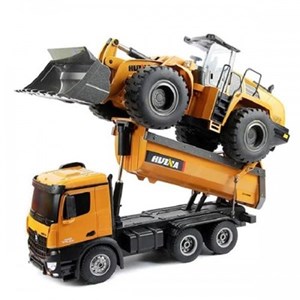 اسباب بازی ماشین کنترلی شارژی کامیون راه سازی حرفه ای هوینا مدل Huina Dump Truck 1573 مقیاس 1:14_اسباب بازی ماشین کنترلی