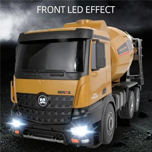 اسباب بازی ماشین کنترلی شارژی کامیون میکسر بتن حرفه ای هوینا مدل Huina Mixer Truck 1574