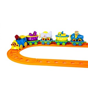 اسباب بازی نوزادی قطار موزیکال 5 کوپه نشکن (اصل) _اسباب بازی نوزادی