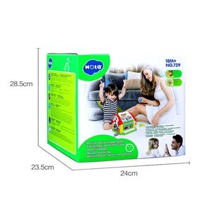 اسباب بازی نوزادی موزیکال کلبه شادی هولی تویز مدل 739 Hola Toys House Activity Cube _اسباب بازی نوزادی