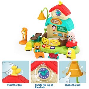 اسباب بازی نوزادی موزیکال کلبه حیوانات و مهدکودک هولی تویز مدل 935 Hola Toys Kindergarten _اسباب بازی نوزادی