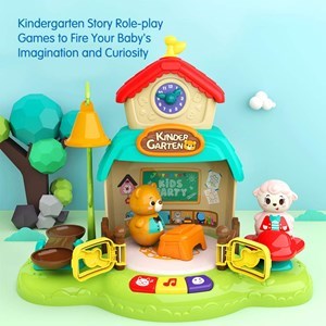 اسباب بازی نوزادی موزیکال کلبه حیوانات و مهدکودک هولی تویز مدل 935 Hola Toys Kindergarten _اسباب بازی نوزادی