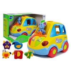 اسباب بازی موزیکال ماشین فیلی هولی تویز مدل 896 Hola Toys Learning Educational Toys Cartoon Car Funny Kid Bus Game Matching Game _اسباب بازی نوزادی
