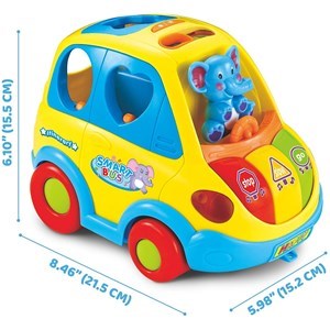 اسباب بازی موزیکال ماشین فیلی هولی تویز مدل 896 Hola Toys Learning Educational Toys Cartoon Car Funny Kid Bus Game Matching Game _اسباب بازی نوزادی
