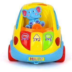 اسباب بازی موزیکال ماشین فیلی هولی تویز مدل 896 Hola Toys Learning Educational Toys Cartoon Car Funny Kid Bus Game Matching Game _اسباب بازی نوزادی
