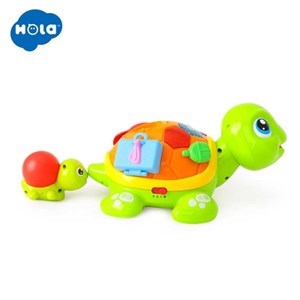 اسباب بازی نوزادی موزیکال لاکپشت مادر و فرزند هولی تویز مدل 868 Hola Toys Parent-Child Tortoise Interactive Toy _اسباب بازی نوزادی