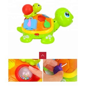 اسباب بازی نوزادی موزیکال لاکپشت مادر و فرزند هولی تویز مدل 868 Hola Toys Parent-Child Tortoise Interactive Toy _اسباب بازی نوزادی