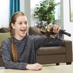 اسباب بازی اکشن فیگور 30 سانتی مندلورین به همراه بیبی یودا مدل Hasbro - Star Wars - Galactic Action - The Mandalorian and Grogu Interactive Electronic 12-Inch-Scale Figures _اسباب بازی اکشن فیگور