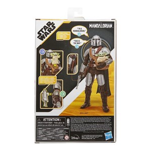 اسباب بازی اکشن فیگور 30 سانتی مندلورین به همراه بیبی یودا مدل Hasbro - Star Wars - Galactic Action - The Mandalorian and Grogu Interactive Electronic 12-Inch-Scale Figures _اسباب بازی اکشن فیگور