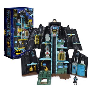 اسباب بازی اکشن فیگور غار مخفی 2 در 1 بتمن مدل Spin Master - DC Comics - Bat Tech Batcave, Giant Transforming Playset with Exclusive Batman Figure and Accessories _اسباب بازی اکشن فیگور