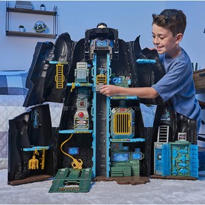 اسباب بازی اکشن فیگور غار مخفی 2 در 1 بتمن مدل Spin Master - DC Comics - Bat Tech Batcave, Giant Transforming Playset with Exclusive Batman Figure and Accessories _اسباب بازی اکشن فیگور