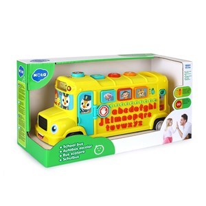 اسباب بازی نوزادی موزیکال اتوبوس بزرگ مدرسه هولی تویز مدل 3126 Hola Toys Musical School Bus _اسباب بازی نوزادی