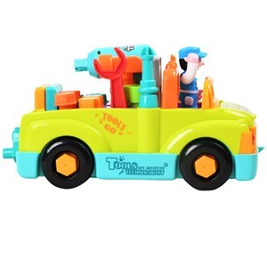 اسباب بازی ماشین ابزار موزیکال و چراغدار هولی تویز مدل 6109 Hola Toys Little Mechanic Tool Truck with Light and Music _اسباب بازی نوزادی