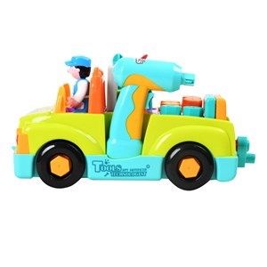 اسباب بازی ماشین ابزار موزیکال و چراغدار هولی تویز مدل 6109 Hola Toys Little Mechanic Tool Truck with Light and Music _اسباب بازی نوزادی
