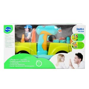 اسباب بازی ماشین ابزار موزیکال و چراغدار هولی تویز مدل 6109 Hola Toys Little Mechanic Tool Truck with Light and Music _اسباب بازی نوزادی
