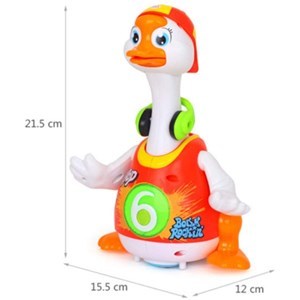 اسباب بازی نوزادی غاز موزیکال هولی تویز نارنجی مدل 828 Hola Toys Musical Dancing Goose _اسباب بازی نوزادی