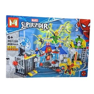 اسباب بازی لگو مارول خانه مرد عنکبوتی 468 قطعه مدل MG1128 Superspider_اسباب بازی لگو
