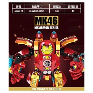 اسباب بازی لگو مارول مرد آهنی هالک باستر 330 قطعه مدل Iron Man Hulkbuster MK46 MG310_اسباب بازی لگو