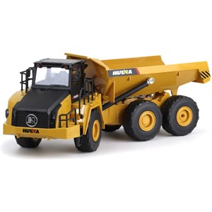اسباب بازی ماشین کنترلی شارژی کامیون کمپرسی حرفه ای هوینا مدل Huina Dump Truck 1568