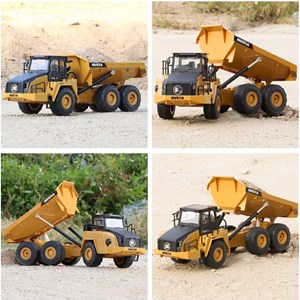اسباب بازی ماشین کنترلی شارژی کامیون کمپرسی حرفه ای هوینا مدل Huina Dump Truck 1568
