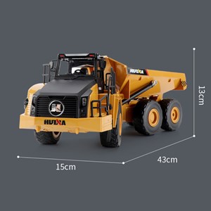 اسباب بازی ماشین کنترلی شارژی کامیون کمپرسی حرفه ای هوینا مدل Huina Dump Truck 1568