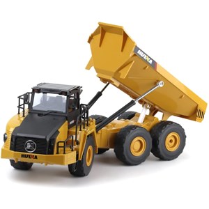 اسباب بازی ماشین کنترلی شارژی کامیون کمپرسی حرفه ای هوینا مدل Huina Dump Truck 1568