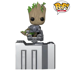 اسباب بازی اکشن فیگور اسپشیال 9 سانتی فانکو پاپ گروت با سفینه نگهبانان مدل Funko POP - Marvel - Avengers Infinity War - Guardians Ship Groot - Bobble Head - Exclusive _اسباب بازی اکشن فیگور