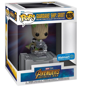 اسباب بازی اکشن فیگور اسپشیال 9 سانتی فانکو پاپ گروت با سفینه نگهبانان مدل Funko POP - Marvel - Avengers Infinity War - Guardians Ship Groot - Bobble Head - Exclusive _اسباب بازی اکشن فیگور