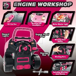 اسباب بازی ماشین ریموت دار موتور مستر Motor Master مدل کاپوت پورشه صورتی Kids Engine Toy_اسباب بازی ماشین
