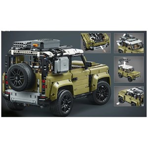 اسباب بازی لگو تکنیک ماشین لندرور 2573 قطعه مدل Technic land Rover Car Building Blocks T19080_اسباب بازی لگو