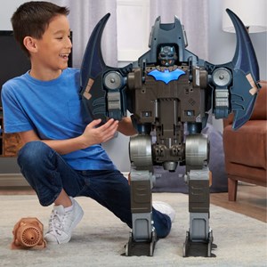 اسباب بازی ست جنگی 4 در 1 نگهبان 76 سانتی شهر گاتهام بتمن مدل DC Comics - Batman Gotham City Guardian Playset - 4 in 1 Transformation_اسباب بازی ربات