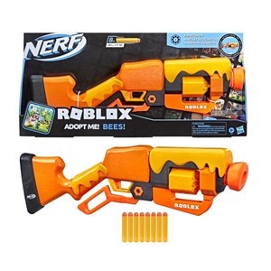اسباب بازی تفنگ نرف Nerf مدل Hasbro - Nerf - Roblox Adopt Me! Bees! Lever Action Blaster, 8 Nerf Elite Darts_اسباب بازی تفنگر