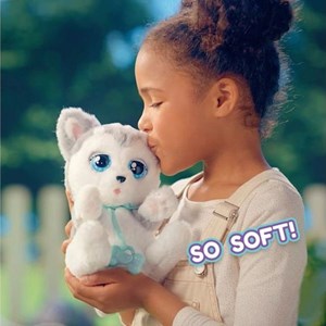 عروسک رباتیک فلوی هاپو خوابالو هاسکی مدل IMC Toys - Baby Paws - Sleeping Puppies_عروسک رباتیک