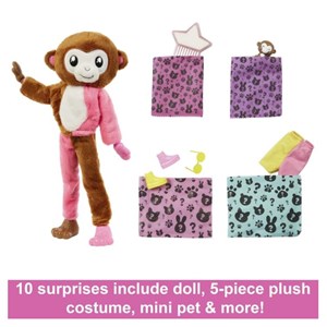 اسباب بازی عروسک دخترانه Cutie Reveal سری جنگل با 10 سورپرایز مدل Mattel - Dolls - Reveal Chelsea Doll and Accessories _اسباب بازی عروسک دخترانه