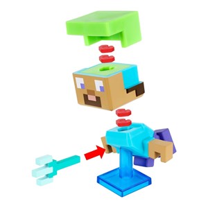 اسباب بازی اکشن فیگور سورپرایزی Minecraft سری Sand and Sea مدل Moose - Treasure X - Minecraft Real Gold Sand and Sea Overworld Mine and Craft Character_اسباب بازی اکشن فیگور