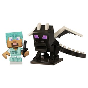 اسباب بازی اکشن فیگورهای Minecraft سری Caves and Cliffs مدل Moose - Treasure X - Minecraft Caves and Cliffs - Battle The Ender Dragon _اسباب بازی اکشن فیگور