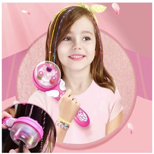 اسباب بازی لوازم آرایشی دستگاه بافت مو کوچک با نخ رنگی BRAIDED HAIR MACHINE _اسباب بازی اکسسوری و لوازم مدرسه